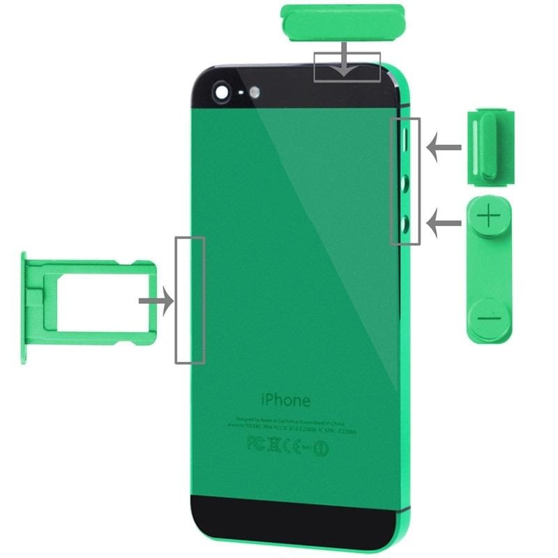 4 in 1 for iPhone 5 & 5S, Light Gold (Green)