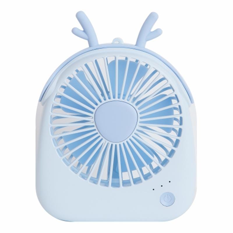 WT-F14 1200 mAh Rabbit Shape Mini Portable Fan with 3 Speed Control (Blue)
