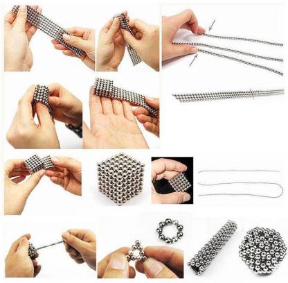 216 Pcs of Silver Color 5mm Magnet Balls