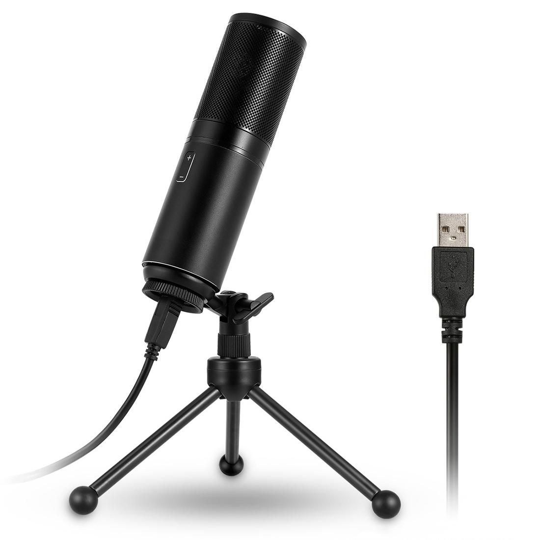 Yanmai Q9 Professional Condenser Sound Recording Microphone with Tripod Holder & USB Cable , Cable Length: 1.8m