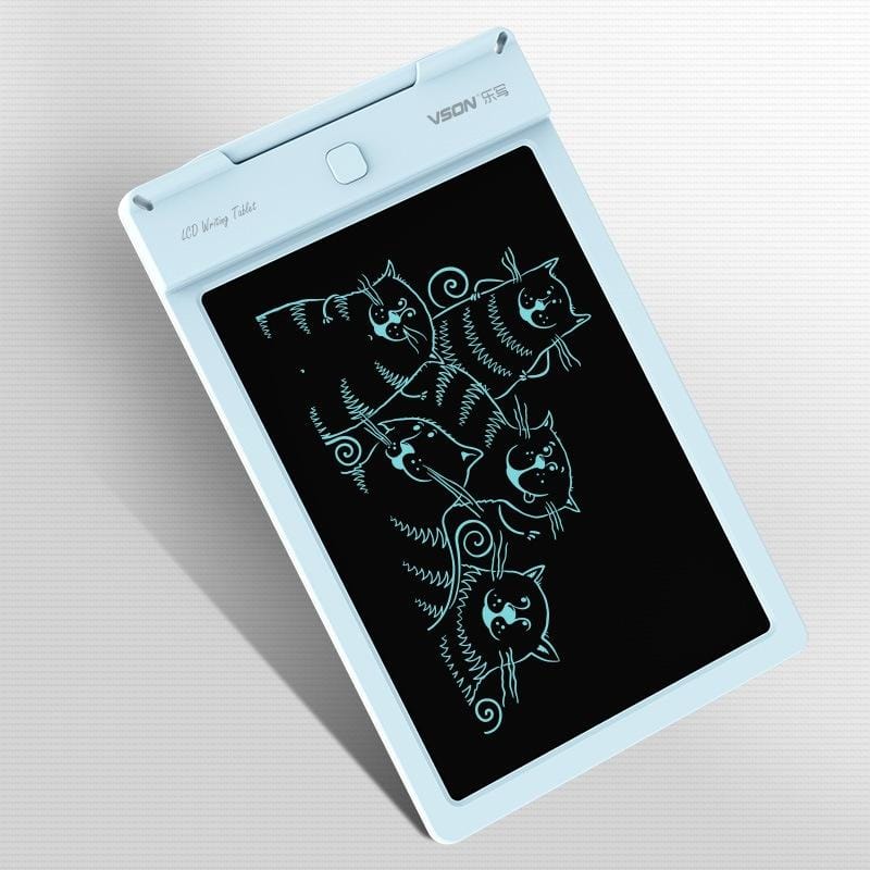 WP9310 9 inch LCD Monochrome Screen Writing Tablet Handwriting Drawing Sketching Graffiti Scribble Doodle Board for Home Office Writing Drawing (Blue)