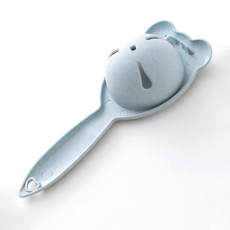 3 PCS 2260 Bear Ears Shape Kitchen Baking Wheat Straw Egg Yolk Egg White Separation Tool Filter Separator (Green)