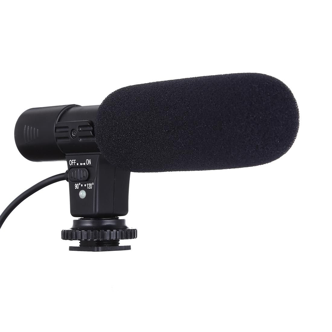 MIC-03 30-18000Hz Rate Sound Clear Stereo Microphone for DSLR / Video Camera / DV / Computer / Projector / Recorder, Cable Length: 28cm