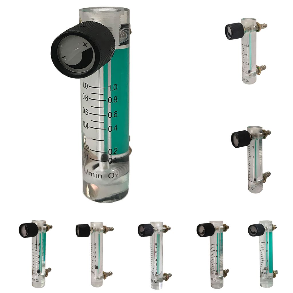 Oxygen Flow Meter Flowmeter with Control Valve for Oxygen Air 0.1-1L