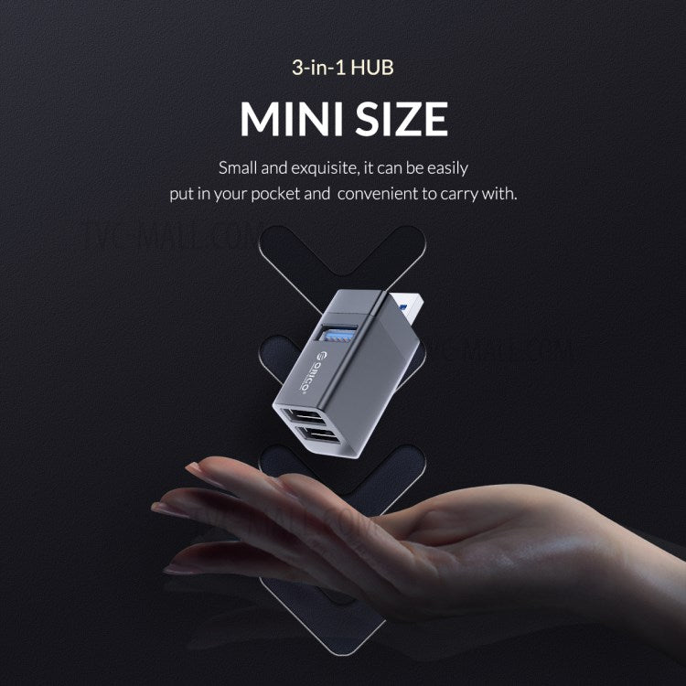 ORICO MINI-U32-BP USB 3.0 Hub Mini USB 2.0 Splitter 3-port High Speed Expanded Wireless USB HUB for Desktop Laptop - Black