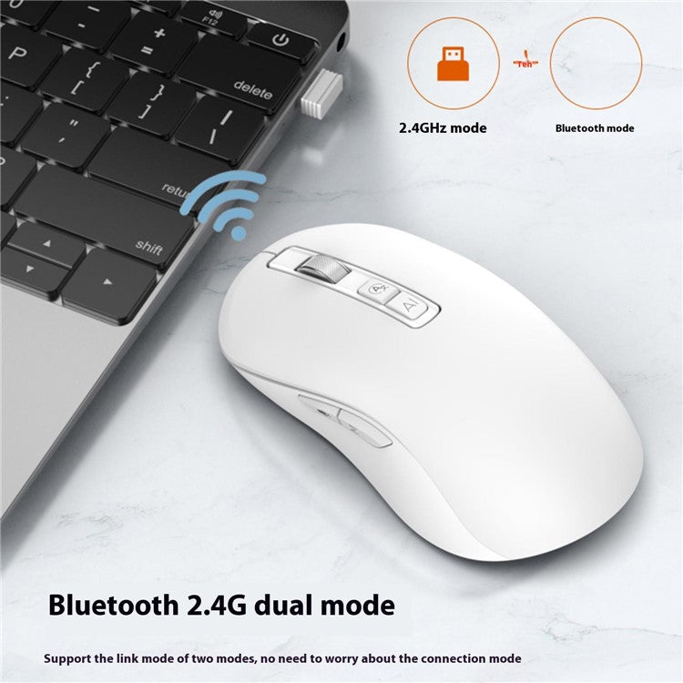 V12 AI Smart Voice Wireless Mouse Real Time Translation Bluetooth Mouse (International Edition) - White