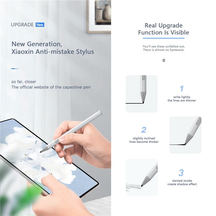 WR18 Micro USB Charging Port Laptop Stylus Pen Tilt Sensitivity 4096 Pressure Level Palm Rejection Capacitive Pen