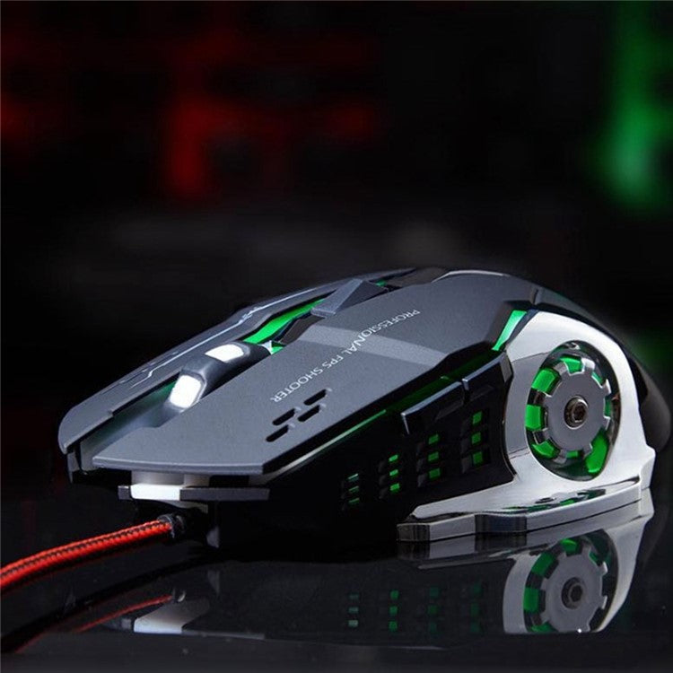 3600 DPI 6 Buttons USB Wired Gaming Mouse Colorful Breathing Light Computer Laptop Mice