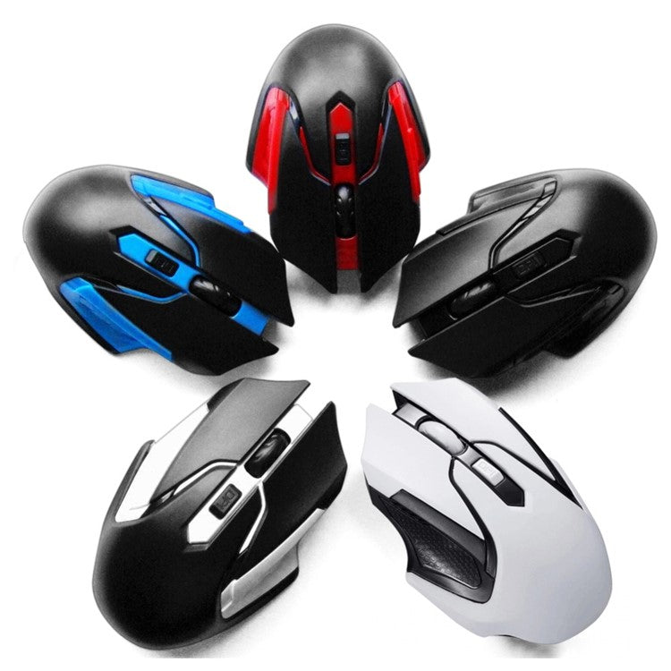 Q46 Wireless Gaming Mouse 1000DPI / 1200DPI / 1600DPI 3-Speed Adjustable Portable Mice Laptops Cordless Mouse for Home, Office - Black