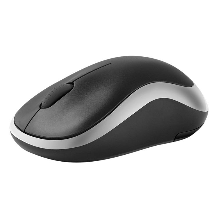 AONQ M186 2.4G Wireless Mouse Computer Silent Mice Ergonomic Mini Mouse USB Optical Mice for PC Laptop - Black / Grey