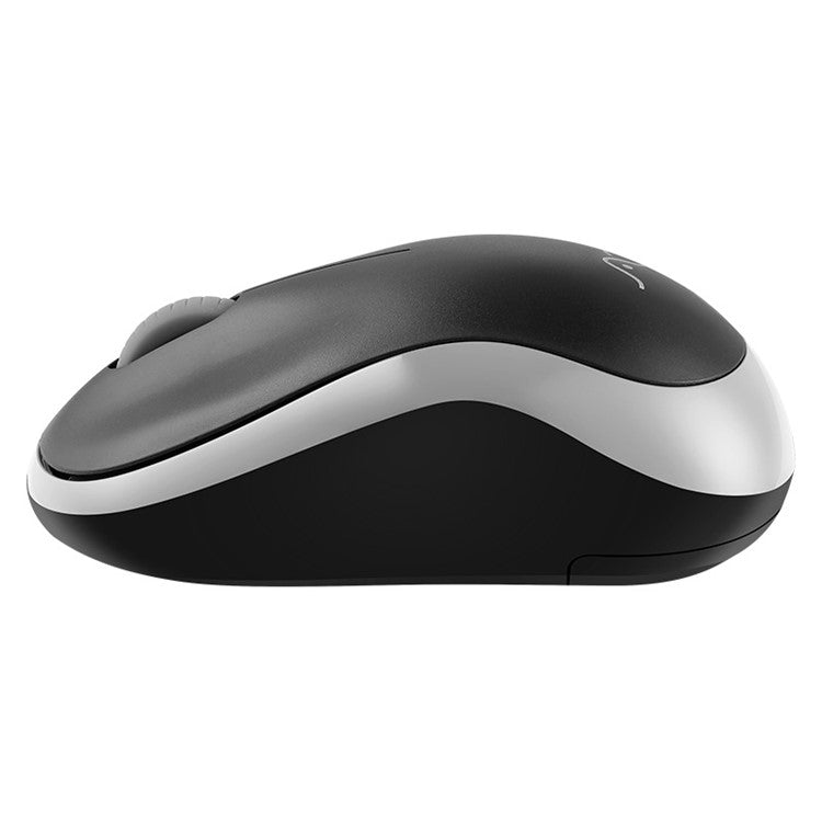 AONQ M186 2.4G Wireless Mouse Computer Silent Mice Ergonomic Mini Mouse USB Optical Mice for PC Laptop - Black / Grey