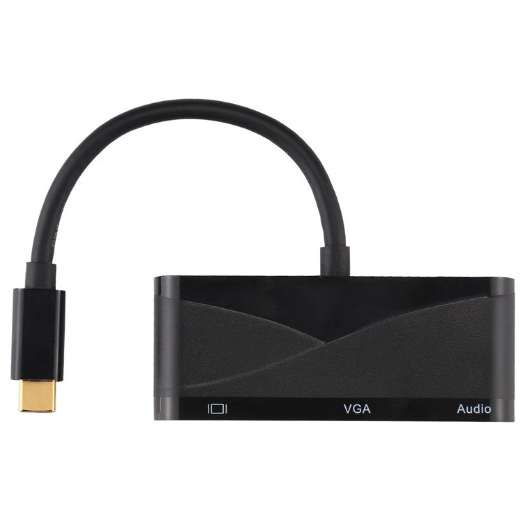 V83 Type-C to 4K HDMI + VGA + 3.5mm Audio + USB Multi-function Adapter