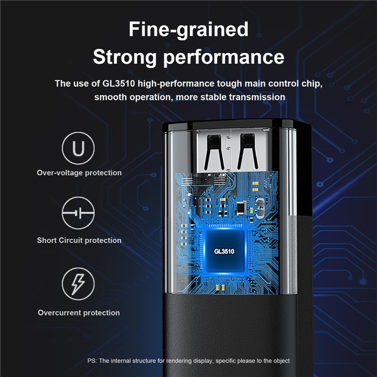 MINDPURE US022 1m USB-A to USB 3.0 4-Port Hub High Speed Data Transfer Laptop Docking Station