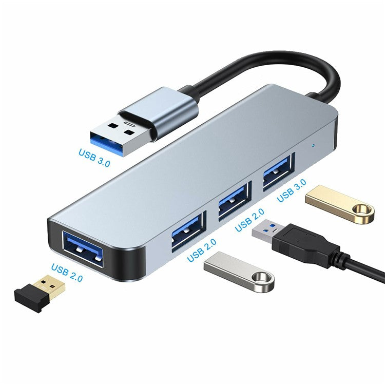 2013U 4-in-1 USB 3.0 Hub 1x USB 3.0 + 3x USB 2.0 Docking Station 4-port Expansion Adapter