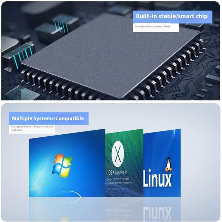 HUB19 Duckbill Shape Mini USB Splitter 4-port USB Hub Extender, USB3.0x1 + USB2.0x3