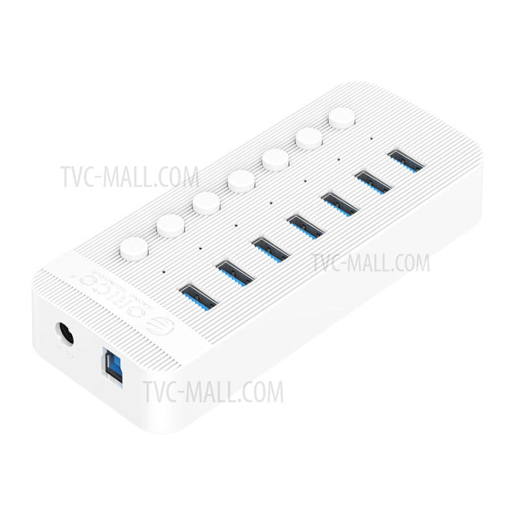 ORICO CT2U3-7AB ABS Multi-port USB3.0 HUB with Individual Switches