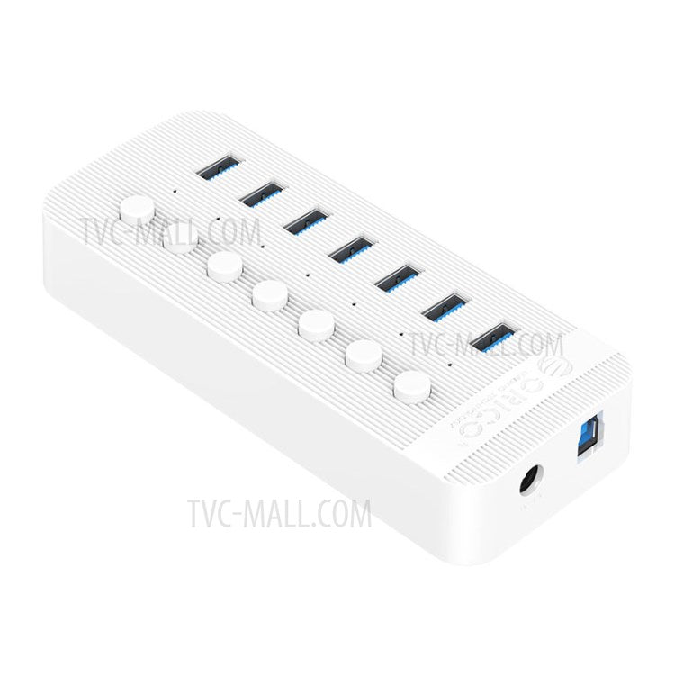 ORICO CT2U3-7AB ABS Multi-port USB3.0 HUB with Individual Switches