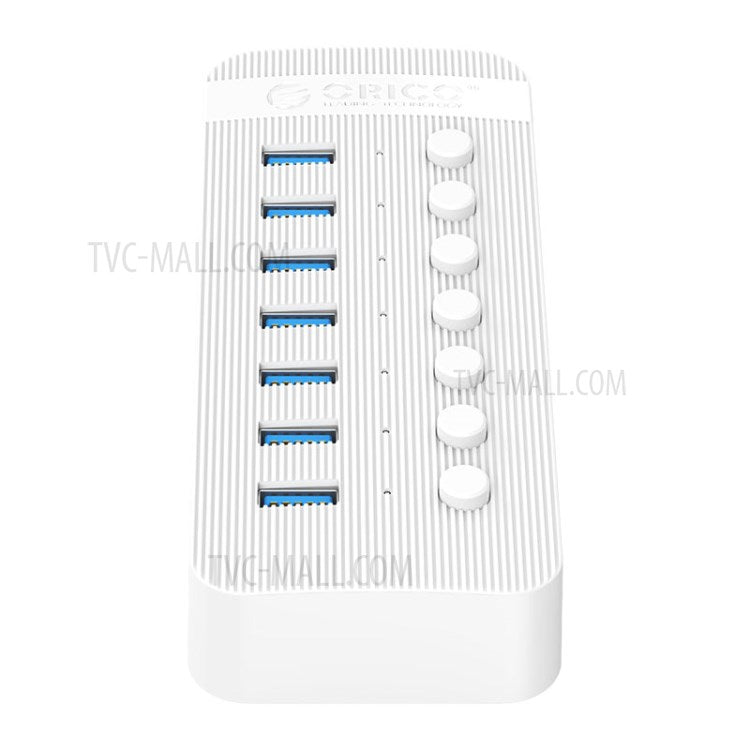 ORICO CT2U3-7AB ABS Multi-port USB3.0 HUB with Individual Switches
