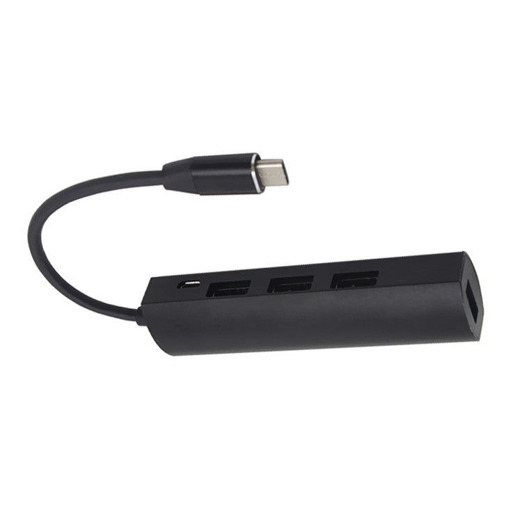 JW-331 USB-C Splitter Type-C 3.1 HUB Dock Adapter with 4-Port Type-C HUB USB 3.0 - Black