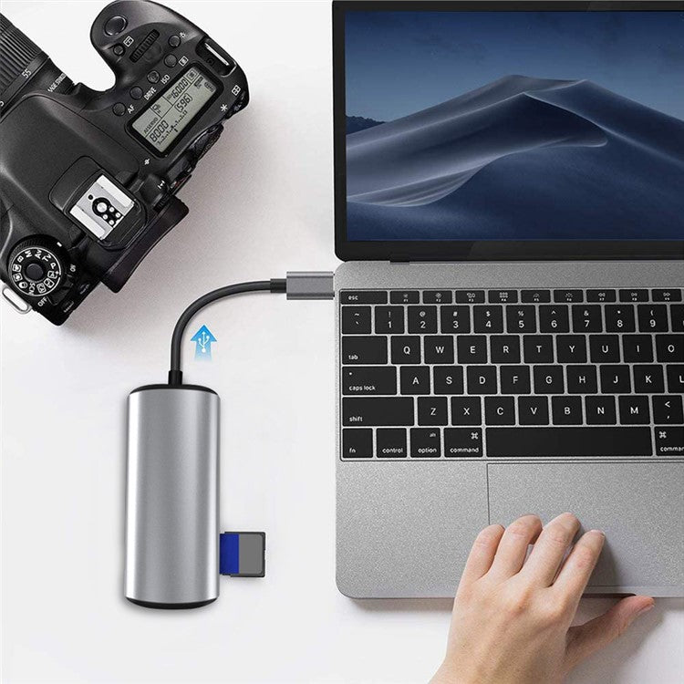 11-in-1 4K Type C Hub Adapter USB 3.0 RJ45 SD/TF Card Reader Docking Station