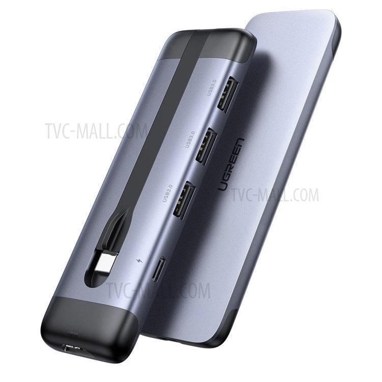 UGREEN 70408 5-in-1 USB-C Hub Splitter 4K HDMI 100W PD Charging USB3.0 Adapter