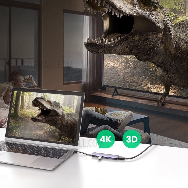 UGREEN 70408 5-in-1 USB-C Hub Splitter 4K HDMI 100W PD Charging USB3.0 Adapter