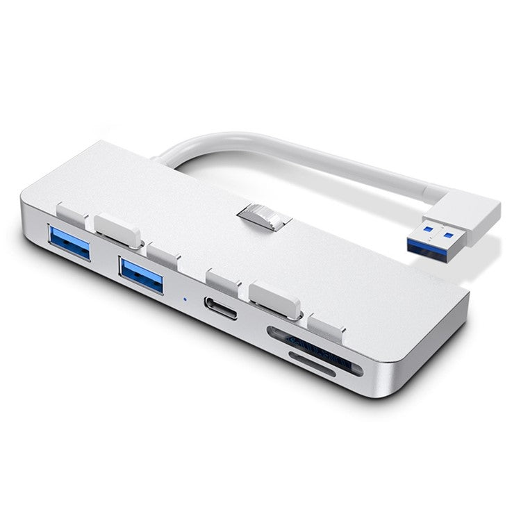 ROCKETEK HC413 5 in 1 USB Hub USB to USB3.0x2/Type-C/TF/SD Adapter Cable Docking Station for iMac