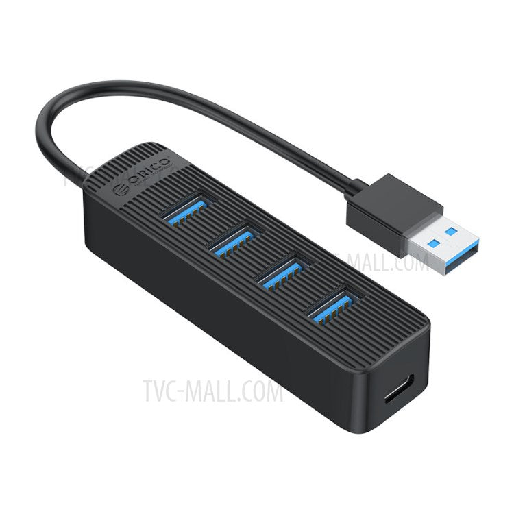 ORICO TWU3-4A Portable 4-Port USB Hub USB 3.0 Splitter Adapter for PC Computer - Black