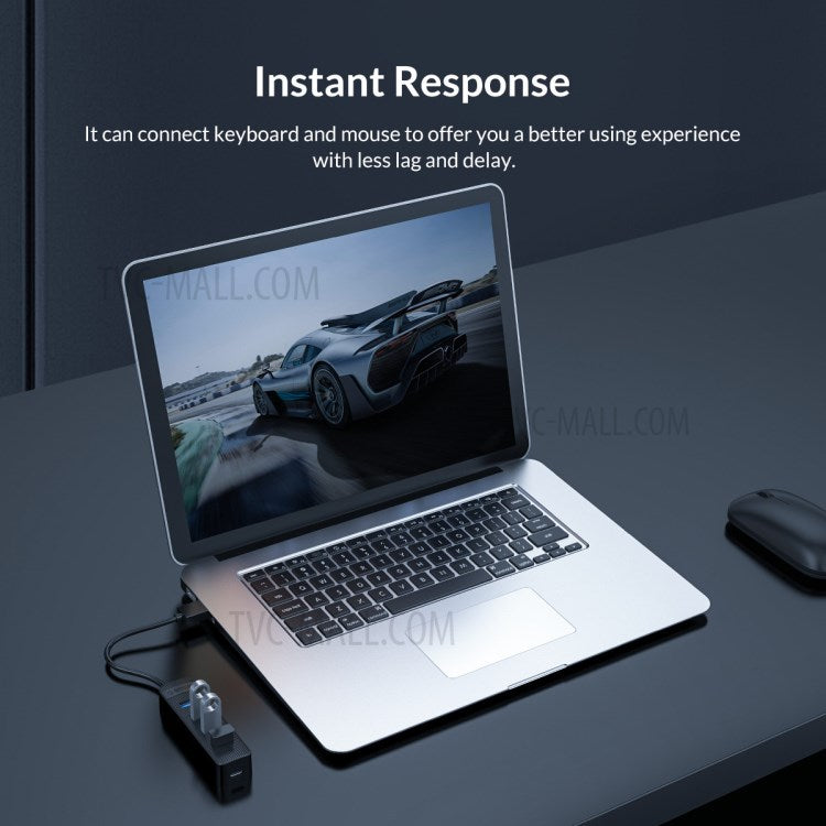 ORICO TWU3-4A Portable 4-Port USB Hub USB 3.0 Splitter Adapter for PC Computer - Black