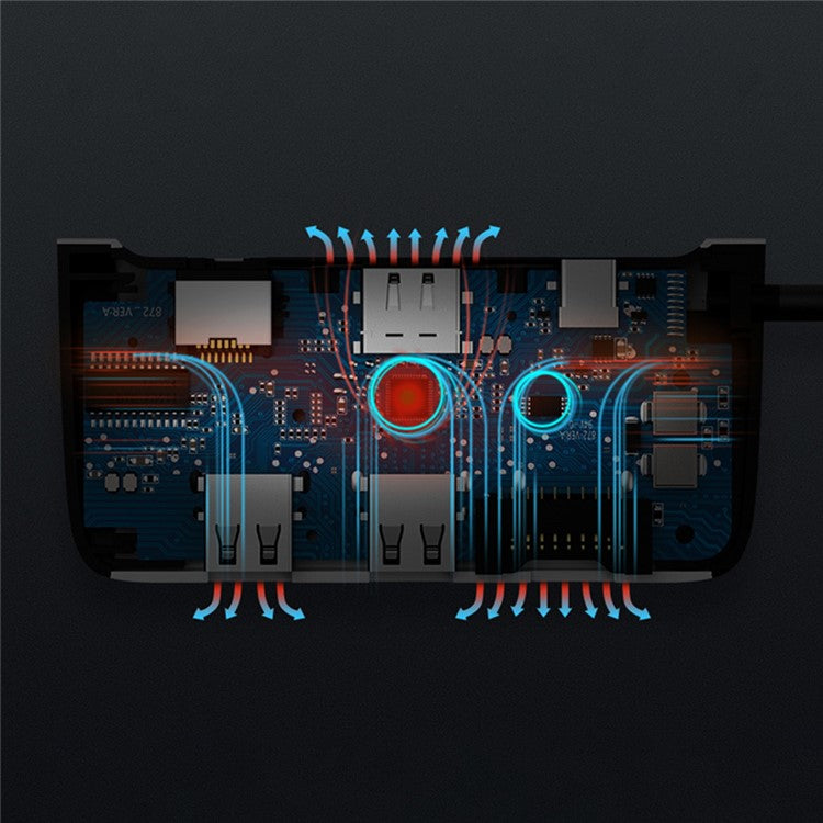 9 in 1 Docking Station 4K 30Hz USB C Hub HDMI Compatible 100W PD USB 3.0 + 2.0 Multiport Adapter for Laptop PC