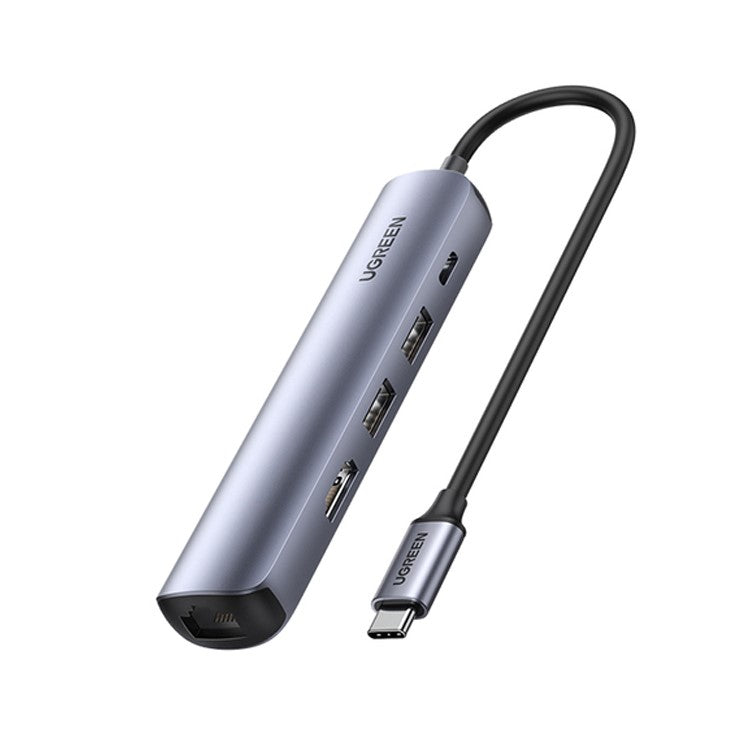 UGREEN USB C Hub Type C 3.1 to 4K HD RJ45 PD Converter USB 3.0 Adapter for MacBook Air Pro 2020 PC Support 5Gbps Data Transmission