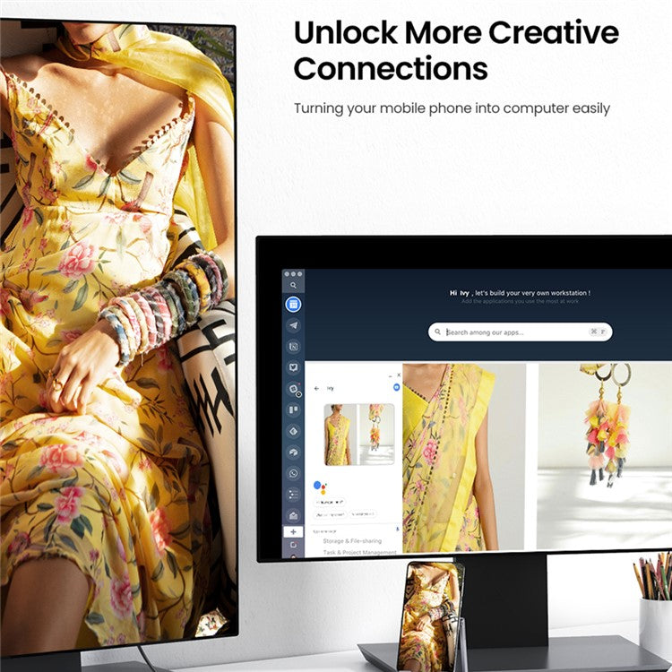 UGREEN USB C Hub Type C 3.1 to 4K HD RJ45 PD Converter USB 3.0 Adapter for MacBook Air Pro 2020 PC Support 5Gbps Data Transmission