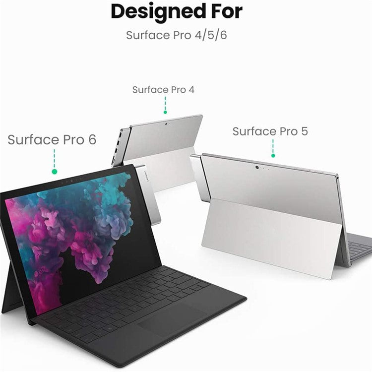 UGREEN USB Docking Station for Surface Pro 4/5/6 Aluminum USB 3.0 Hub Adapter 5-in-1 Mini DP to HD 4K Dual USB 3.0 SD/TF Card Reader