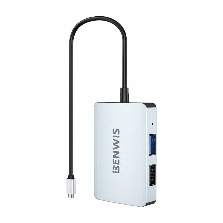 BENWIS MP-HUB-1 5 in 1 USB-C Hub Docking Station Support PD 100W Fast Charging