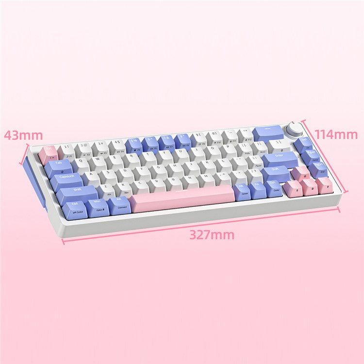 ZA68 Computer Laptop Gaming Keyboard Wired RGB Light 68-Key Mechanical Keyboard - Style B