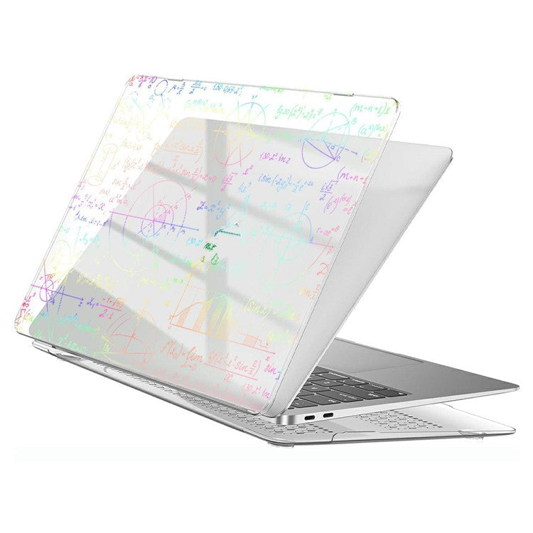 For Macbook Air 15 inch (2025) / (2024) / (2023) A2941 (EU Version) / A3114 Case Cold Stamping Laptops PC Hard Shell - LT-4 Clear Black