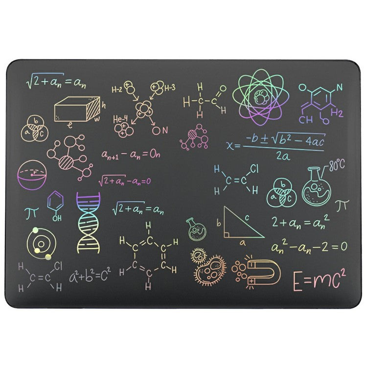 For Macbook Air 15 inch (2025) / (2024) / (2023) A2941 (EU Version) / A3114 Case Cold Stamping Laptops PC Hard Shell - LT-13 Clear Black