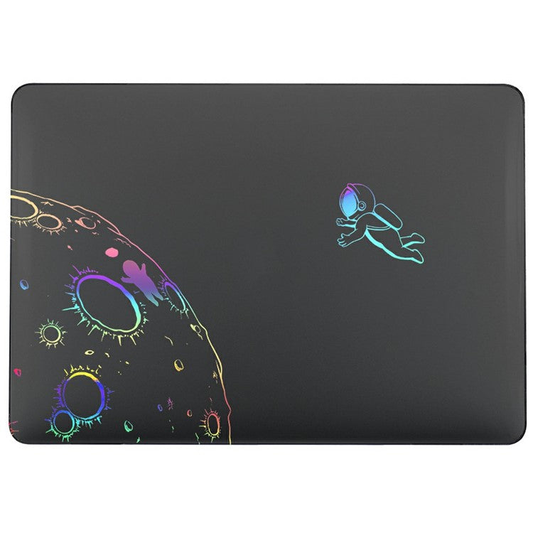 For Macbook Air 15 inch (2025) / (2024) / (2023) A2941 (EU Version) / A3114 Case Cold Stamping Laptops PC Hard Shell - LT-16 Clear Black