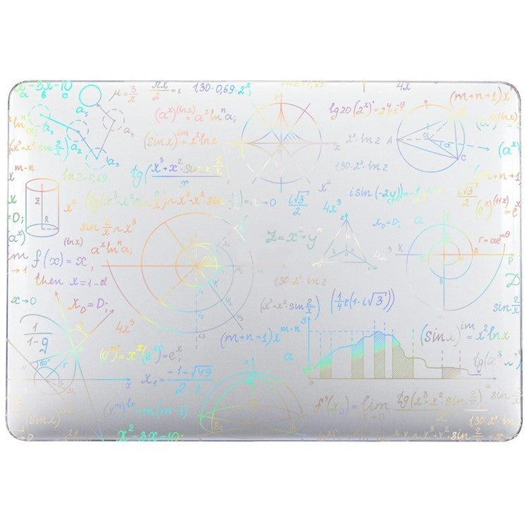 For MacBook Air 13 inch (2025) / (2024) / (2022) Case Cold Stamping Laptops PC Hard Shell - LT-02 Clear