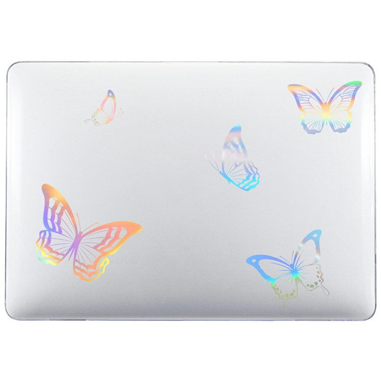 For MacBook Air 13 inch (2025) / (2024) / (2022) Case Cold Stamping Laptops PC Hard Shell - LT-4 Clear