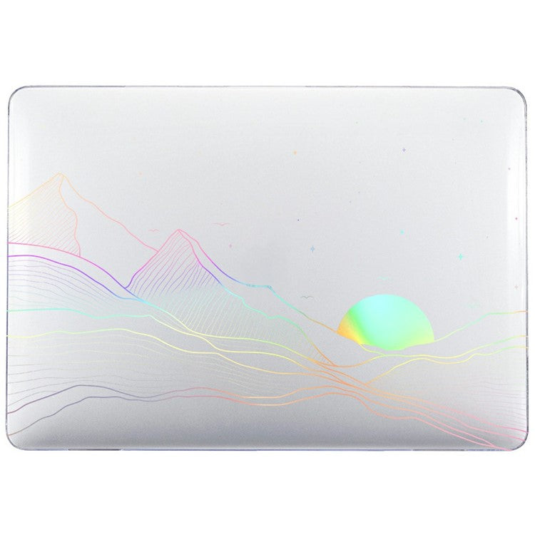 For MacBook Air 13 inch (2025) / (2024) / (2022) Case Cold Stamping Laptops PC Hard Shell - LT-17 Clear