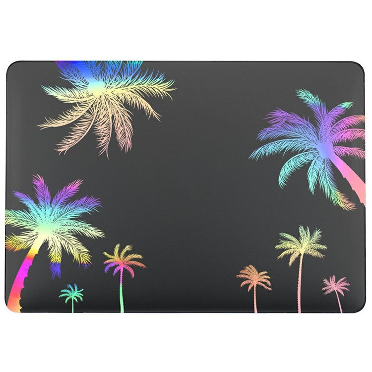 For MacBook Air 13 inch (2025) / (2024) / (2022) Case Cold Stamping Laptops PC Hard Shell - LT-26 Clear Black