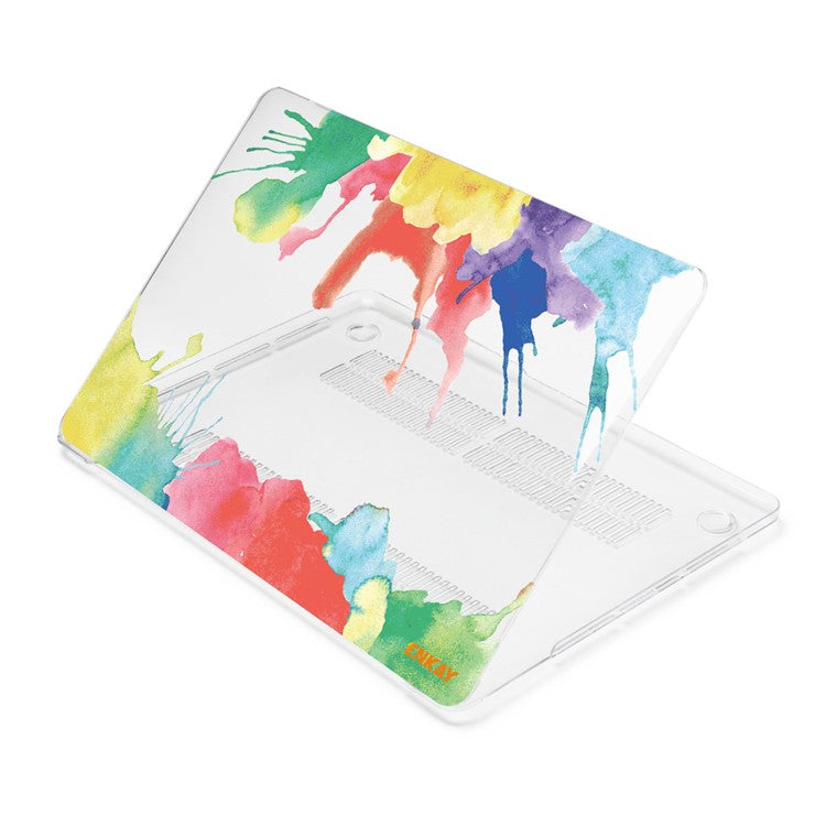 ENKAY HAT PRINCE for MacBook Pro 14 inch (2024) (2023) (2021) A2442 PC Laptop Case Crystal Clear Pattern Design Cover - Watercolor
