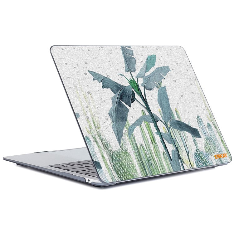 ENKAY HAT PRINCE Natural Pattern Plastic Hard Case Dustproof Cover for MacBook Pro 16 inch (2024) (2023) (2021) A2485 - Banana Leaves