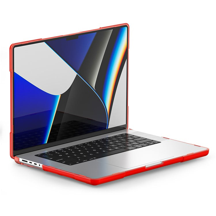 For MacBook Pro 14 inch (2024) (2023) (2021) A2442 / A2779  / A2918 / A2992 (M1 / M2 / M3) Hard PC Laptop Case - Red