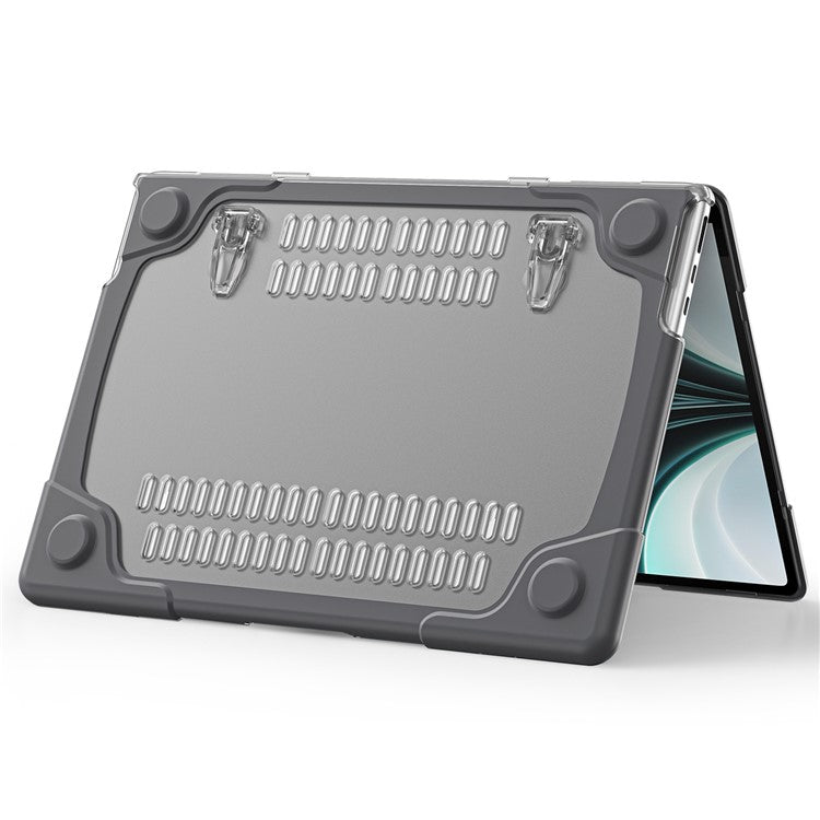 Laptop Case for MacBook Air 13 inch (2025) / (2024) / (2022) A2681 Protective Case Notebook Computer Anti-Scratch Cover with Stand - Grey