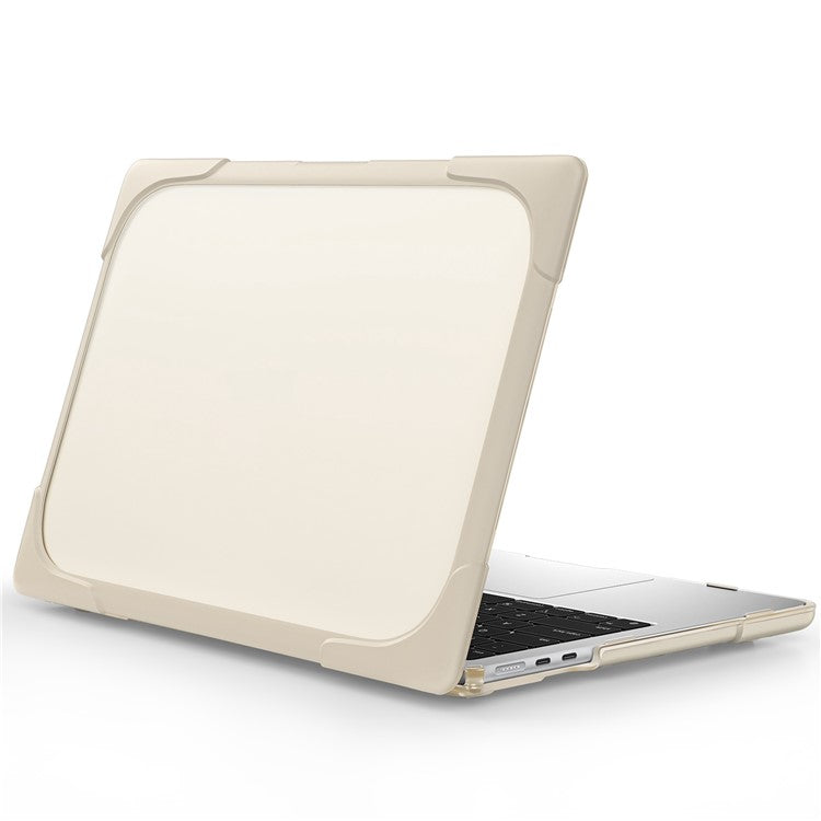 Laptop Case for MacBook Air 13 inch (2025) / (2024) / (2022) A2681 Protective Case Notebook Computer Anti-Scratch Cover with Stand - Khaki