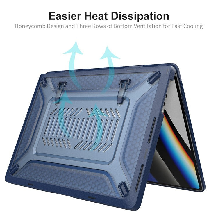 ENKAY HAT PRINCE Laptop Case for MacBook Pro 16 inch (2024) (2023) (2021) A2485 (US Version) Astronaut Pattern Notebook Cover Set - Khaki