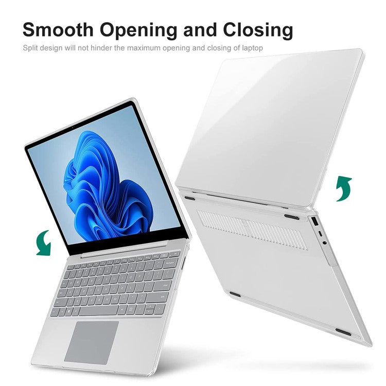 ENKAY HAT PRINCE PC Laptop Case for Microsoft Surface Laptop 3 / 4 / 5 13.5 (1769 / 1867 / 1958 / 1950) Anti-drop Notebook Cover Metal Keyboard Version - Black