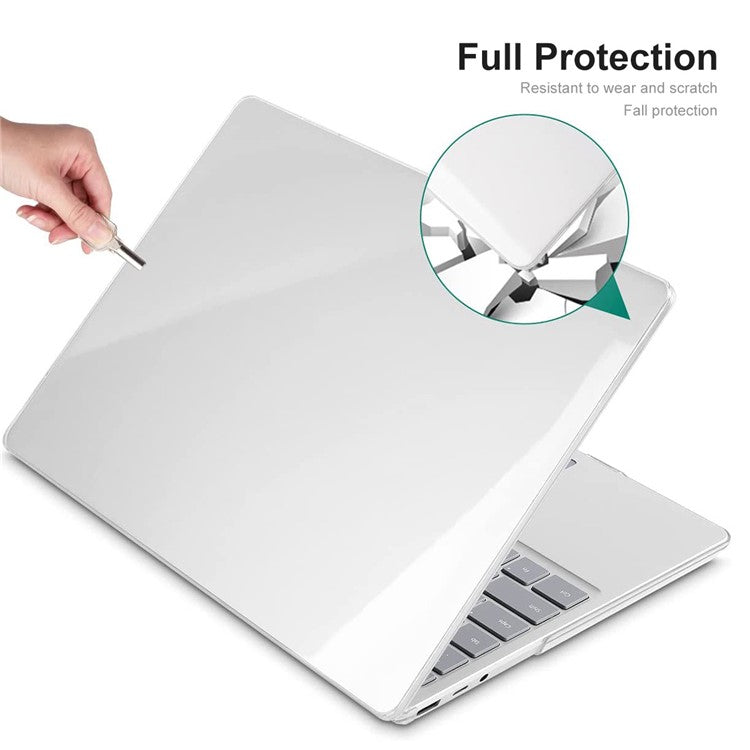 ENKAY HAT PRINCE PC Laptop Case for Microsoft Surface Laptop 3 / 4 / 5 13.5 (1769 / 1867 / 1958 / 1950) Anti-drop Notebook Cover Metal Keyboard Version - Black